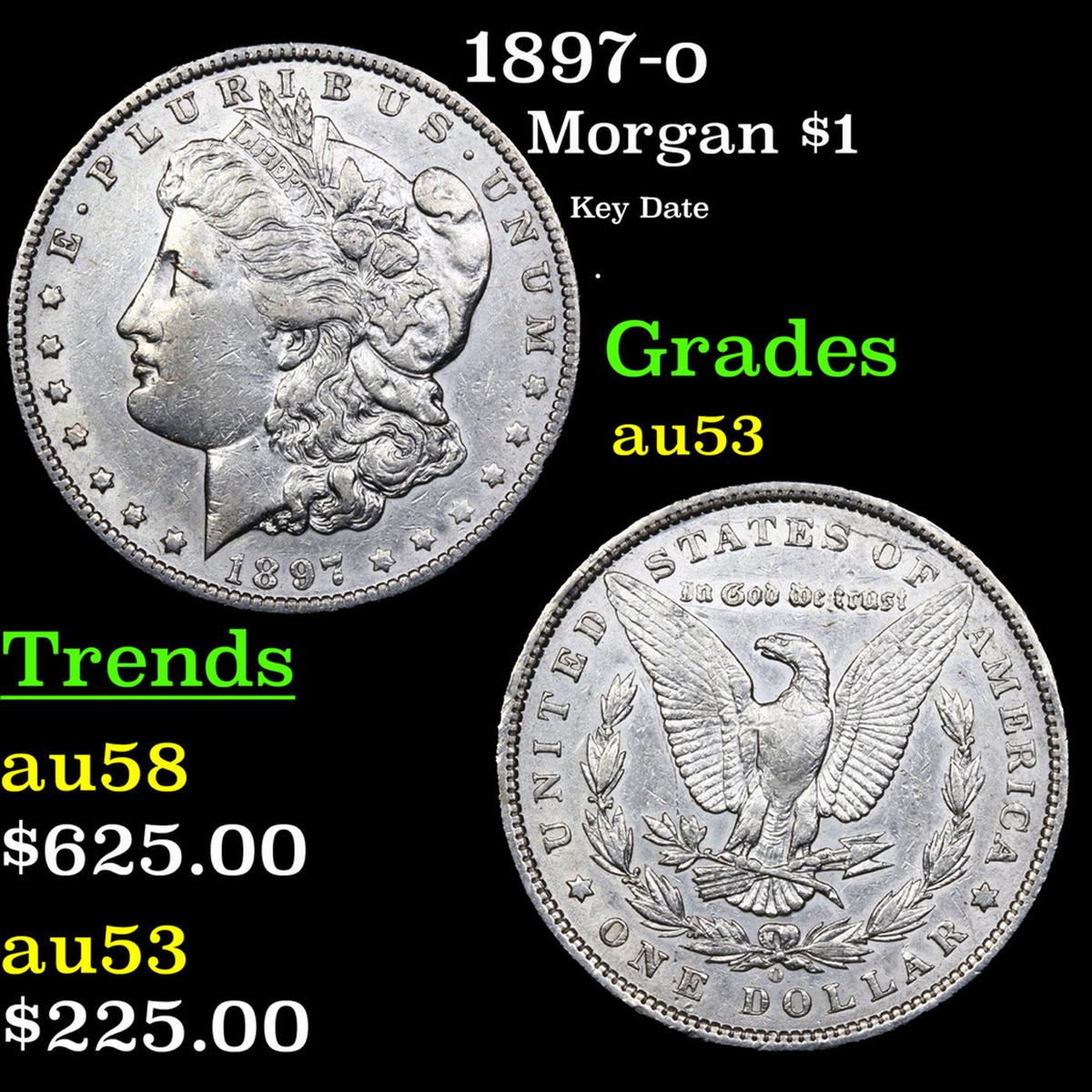 1897-o Morgan Dollar $1 Grades Select AU