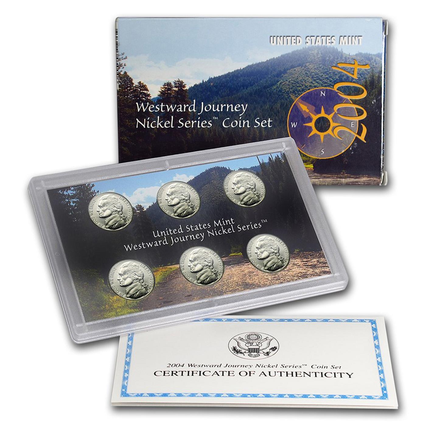 2004-2005 Westward Journey Nickel Set. 12 Coins Inside