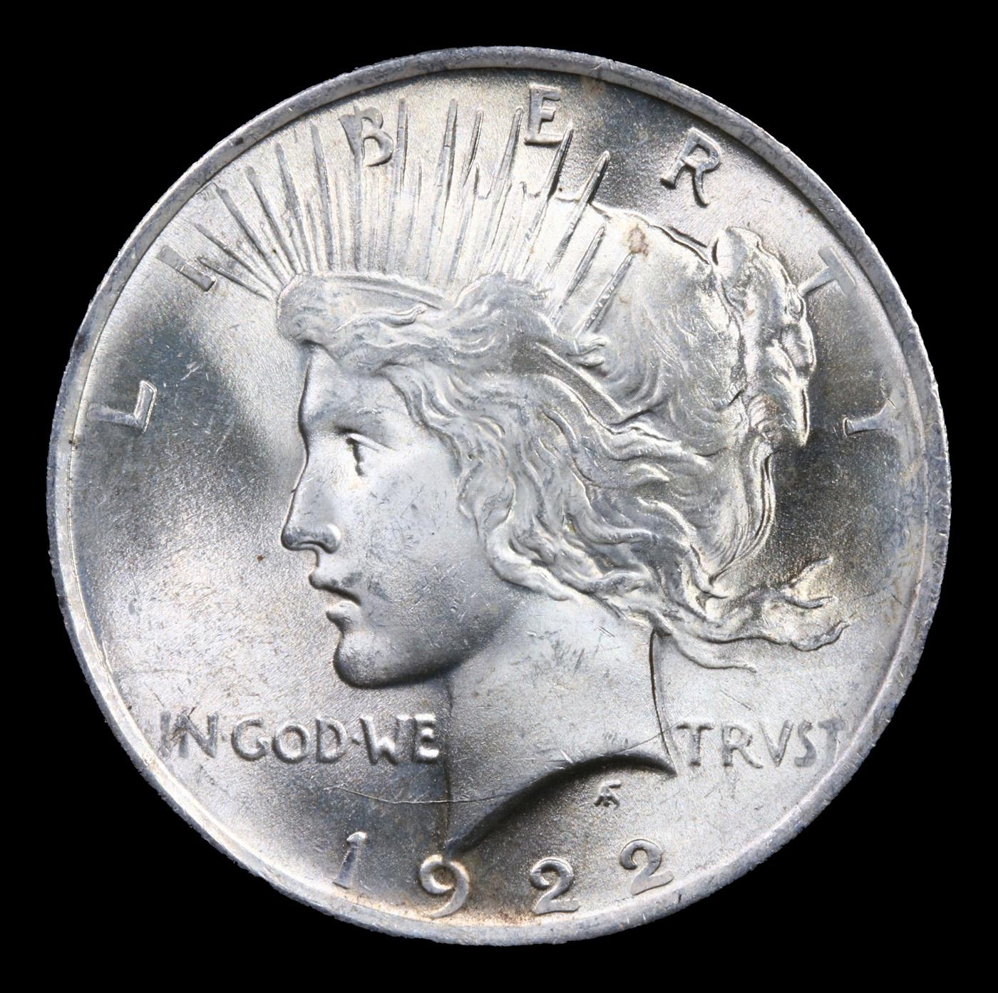 1922-p Peace Dollar $1 Grades GEM Unc