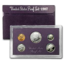 Group of 2 United States Mint Proof Sets 1986-1987 10 coins