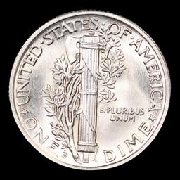 1945-s Mercury Dime 10c Grades GEM++ FSB