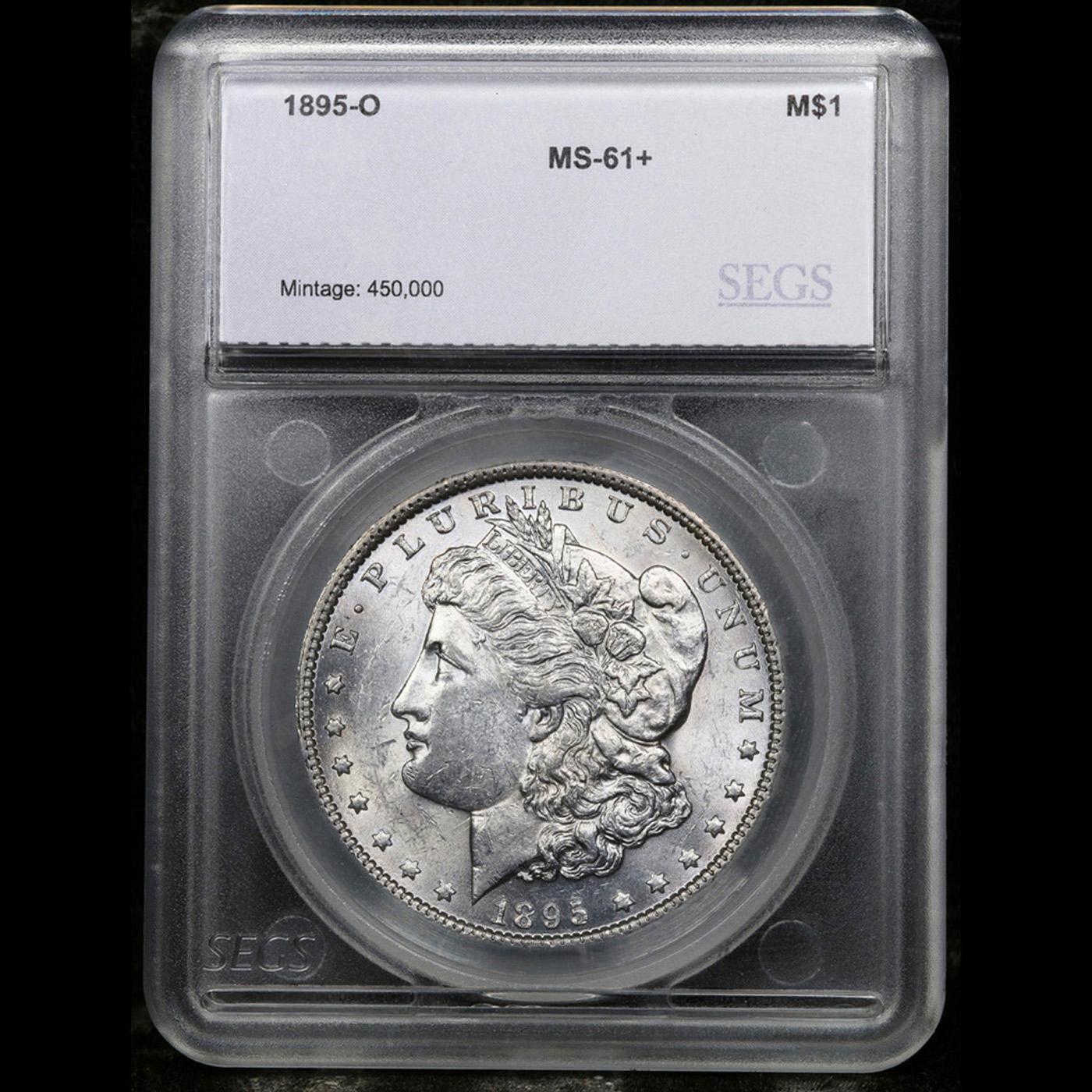 ***Auction Highlight*** 1895-o Morgan Dollar $1 Graded ms61+ By SEGS (fc)