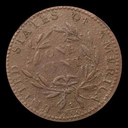 ***Auction Highlight*** 1793 Liberty Cap half cent S-13 1/2c Graded vf20 details BY SEGS (fc)