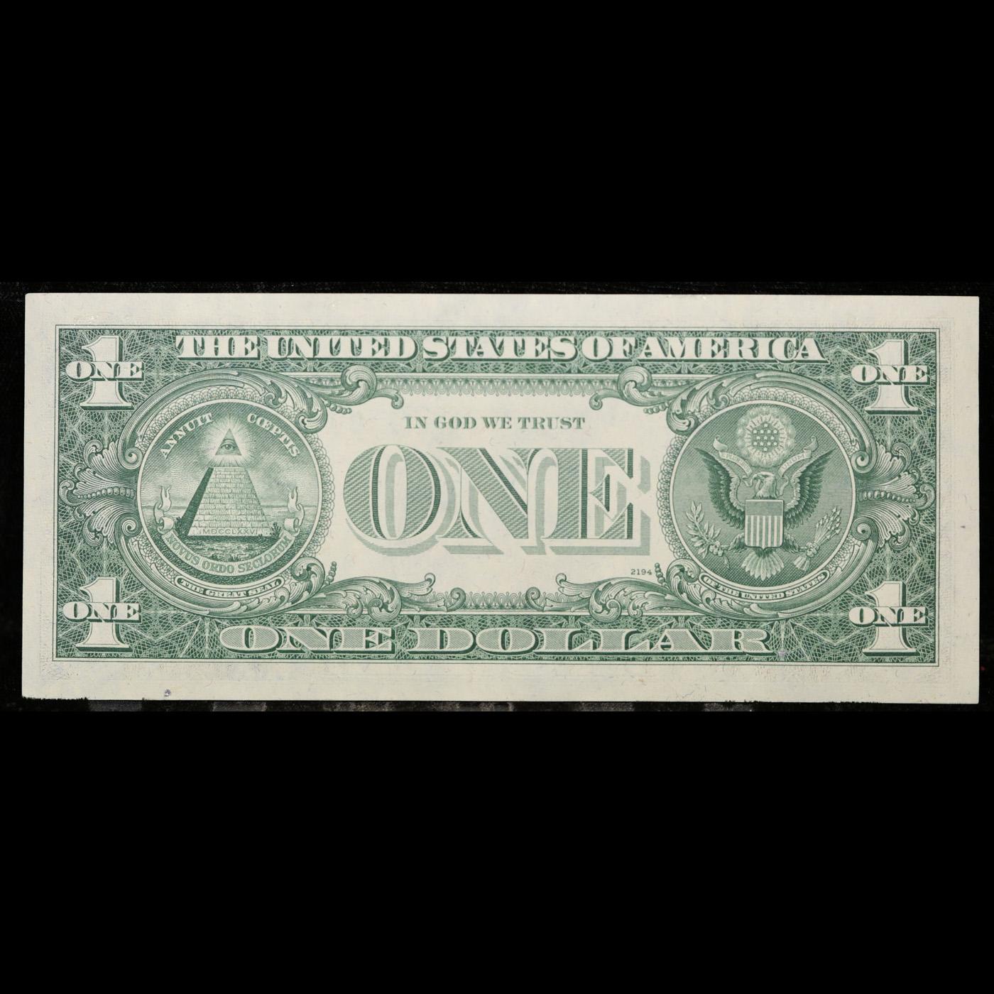 ***Auction Highlight*** 94 x Consecutive Serial Numbered 1977 $1 Green Seal Federal Reserve Notes Gr