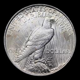 1922-p Peace Dollar $1 Grades Choice+ Unc