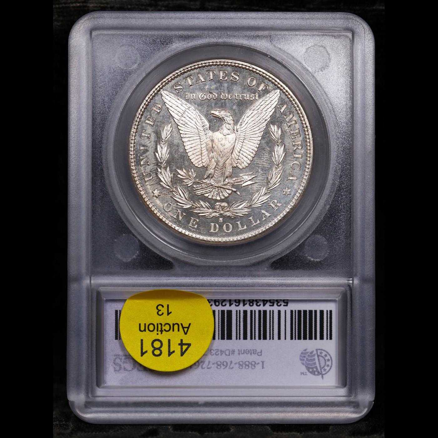 ***Auction Highlight*** 1881-s Morgan Dollar $1 Graded ms65 DMPL BY SEGS (fc)