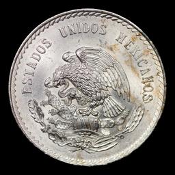 1948 Mexico 5 Pesos Silver KM# 465 Grades Choice+ Unc