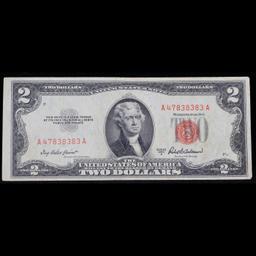 1953A $2 Red Seal United States Note Grades vf++