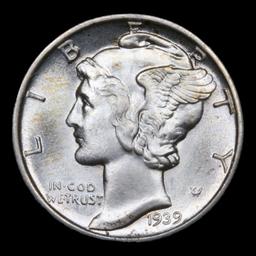 1939-p Mercury Dime 10c Grades GEM++ FSB