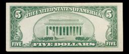 *Star Note* 1953 $5 Blue Seal Silver Certificate United States Note Grades Select AU