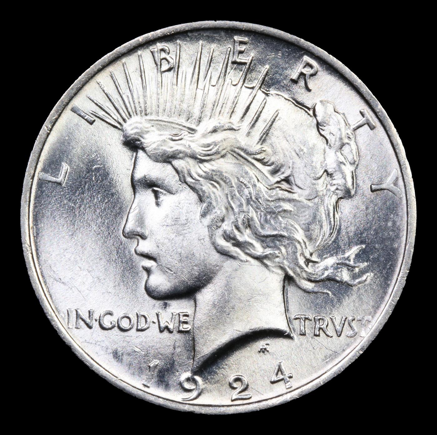 1924-p Peace Dollar $1 Grades GEM+ Unc