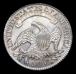 ***Auction Highlight*** 1828 Square Base 2 Large Letetrs Capped Bust Half Dollar Near TOP POP! 50c G