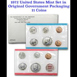 Group of 2 United States Mint Set in Original Government Packaging! From 1971-1972 with 20 Coins Ins