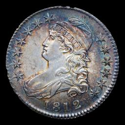 ***Auction Highlight*** 1812 Capped Bust Half Dollar 50c Graded ms63+ BY SEGS (fc)