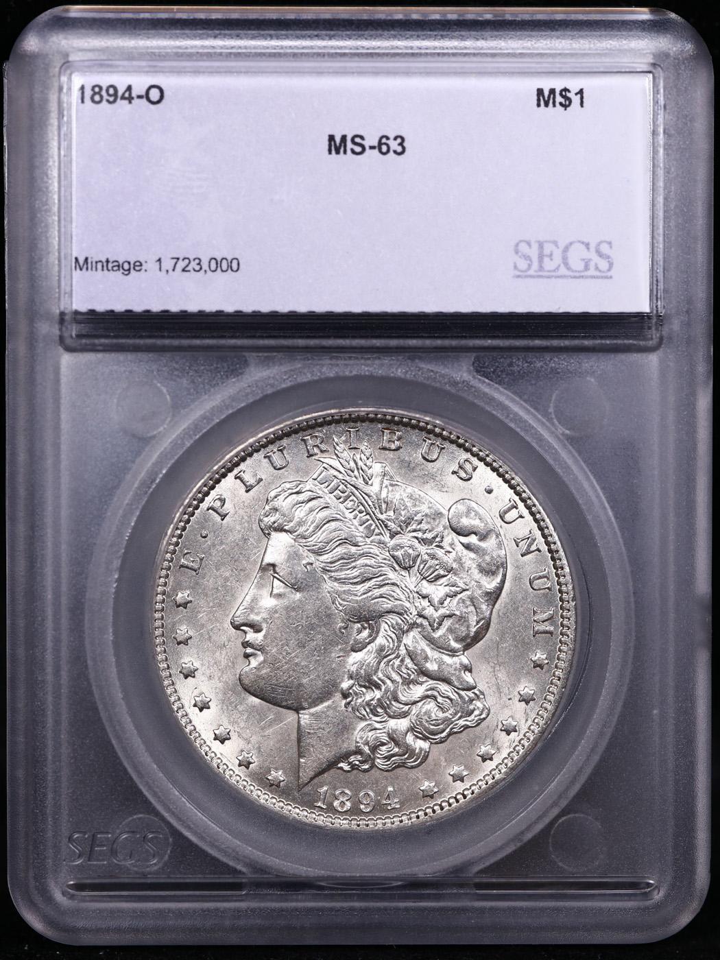 ***Auction Highlight*** 1894-o Morgan Dollar $1 Graded ms63 By SEGS (fc)