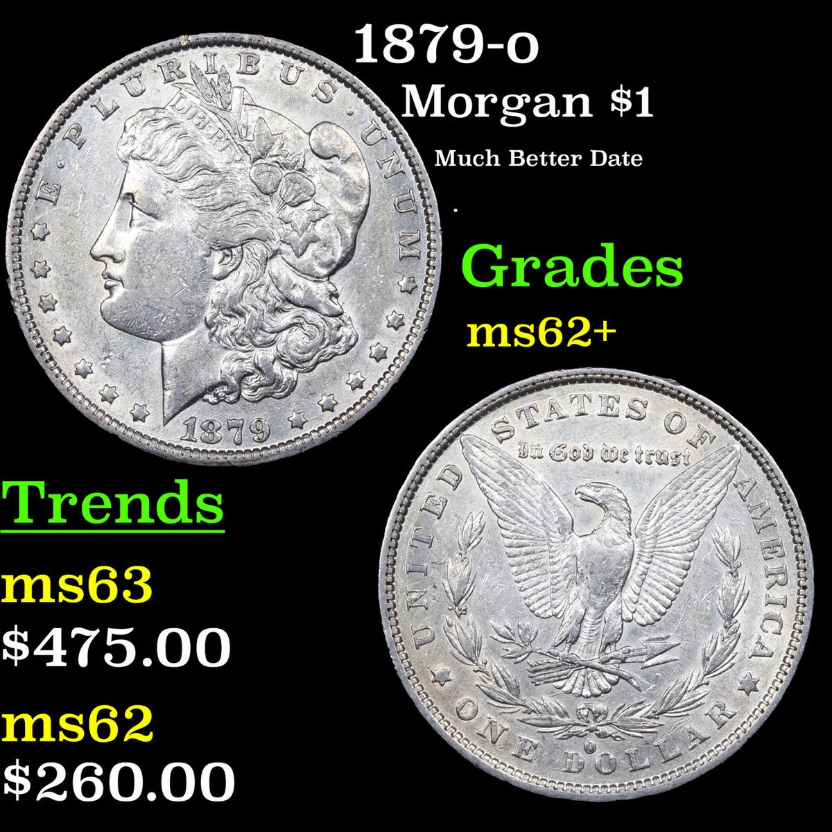 1879-o Morgan Dollar $1 Grades Select Unc