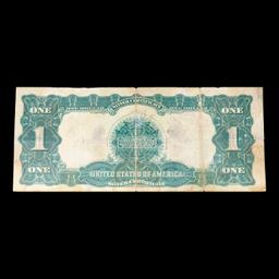 1899 "Black Eagle" Large Size $1 Silver Certificate FR-233 Grades xf