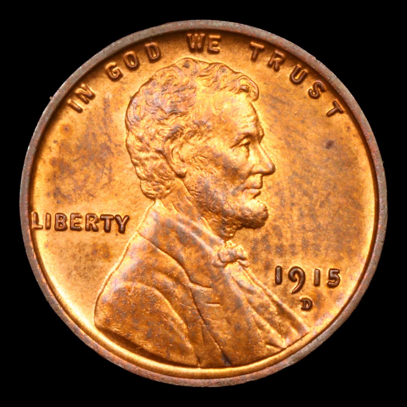 ***Auction Highlight*** 1915-d Lincoln Cent 1c Graded ms65 rd BY SEGS (fc)