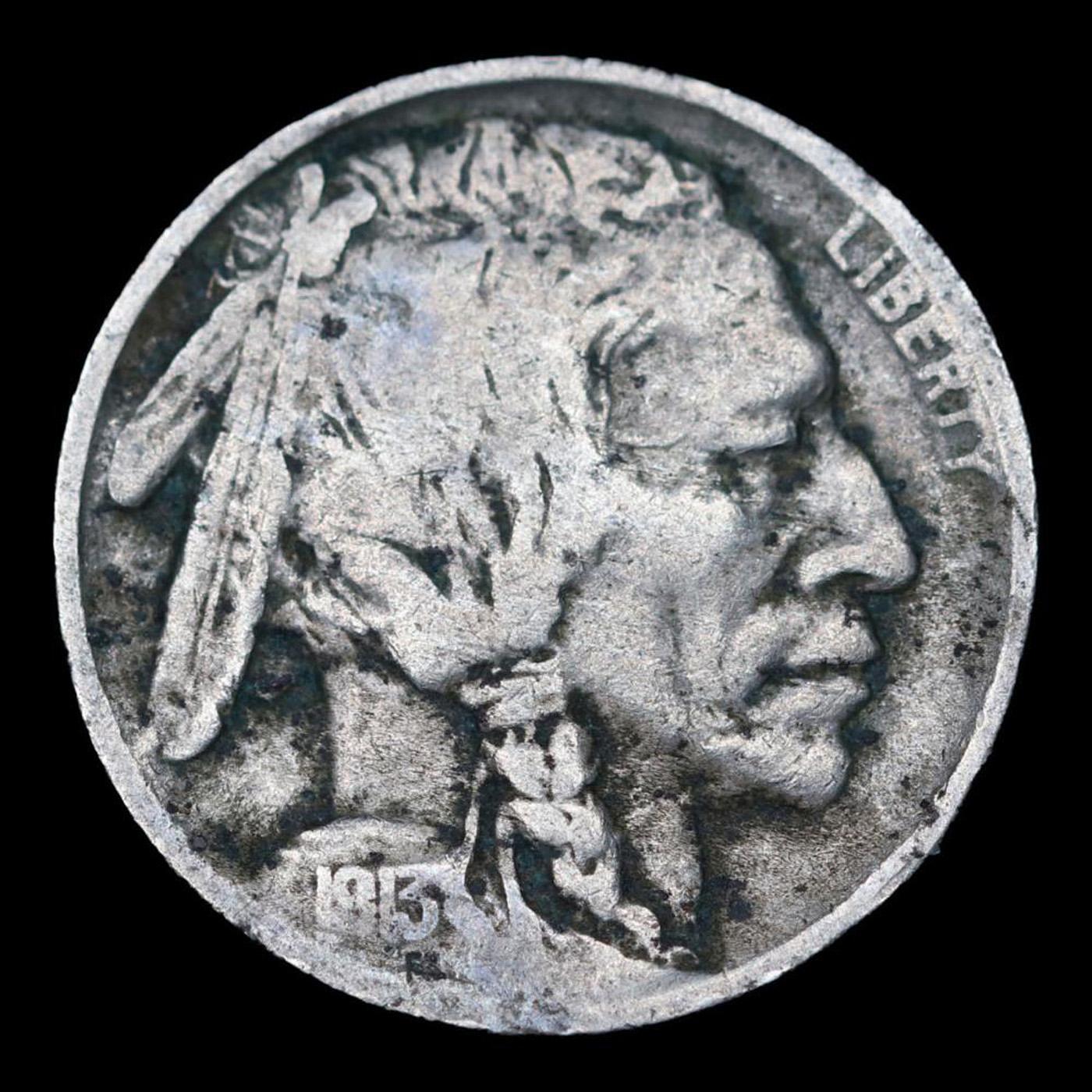 1913-p TY I Buffalo Nickel 5c Grades vf++