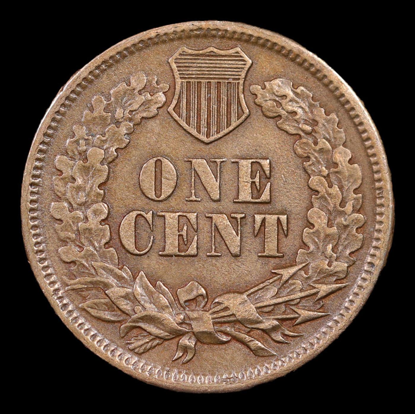 1860 Indian Cent 1c Grades Select AU