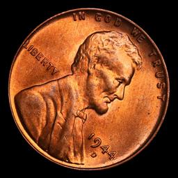 1944-d Lincoln Cent 1c Grades GEM+ Unc RD