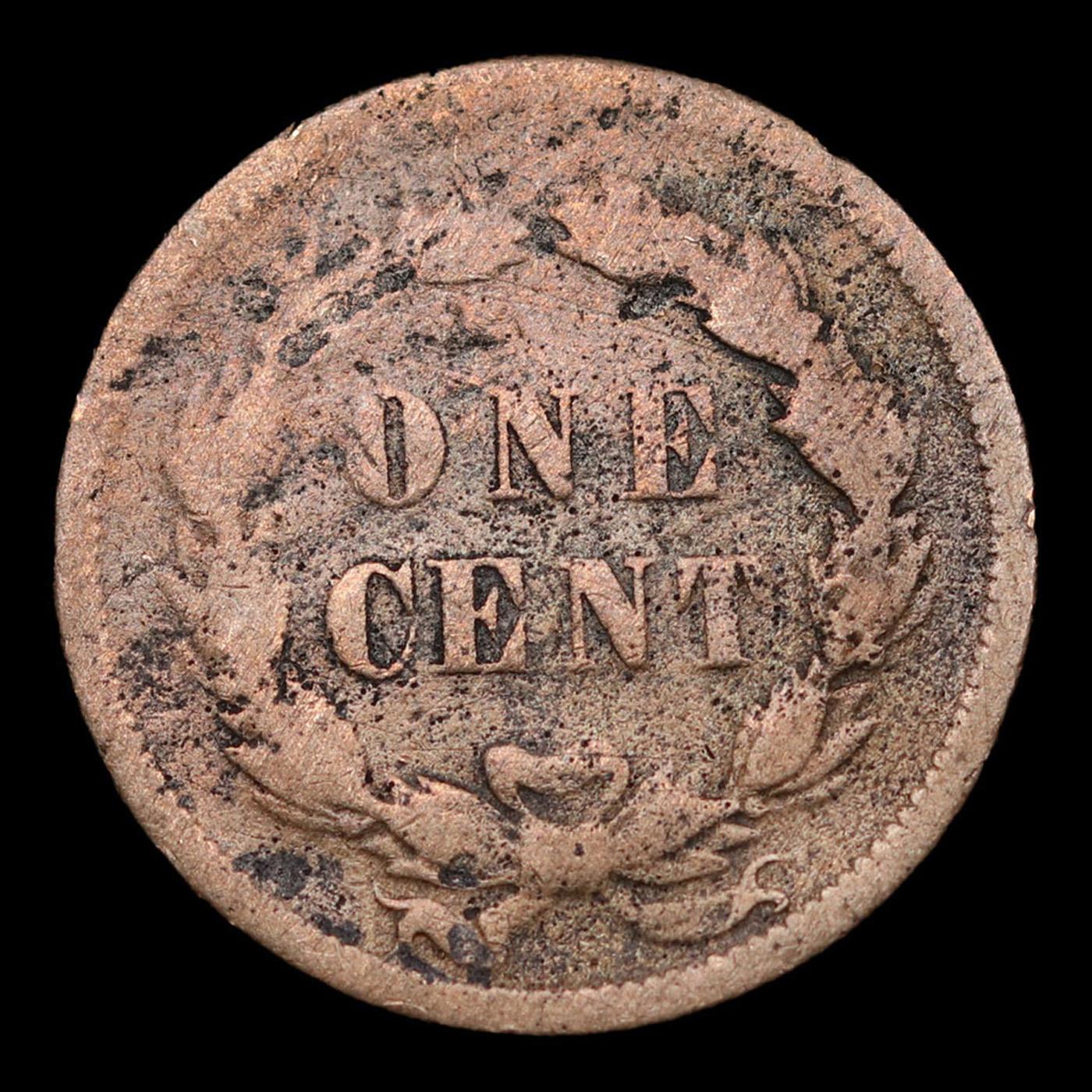 1859 Indian Cent 1c Grades vf+