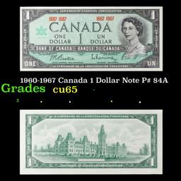 1960-1967 Canada 1 Dollar Note P# 84A Grades Gem CU