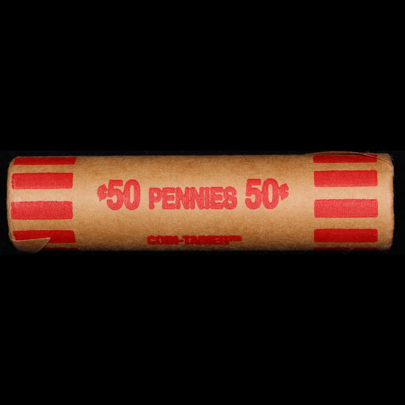 Shotgun Lincoln 1c roll, 1970-s 50 pcs Coin-Tamer Wrapper.