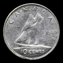 1968 Canada 10 Cents 10c KM-72 Grades Select Unc