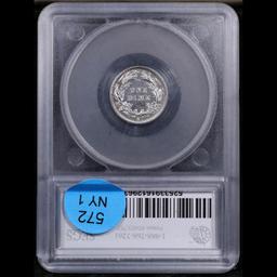 ***Auction Highlight*** 1895-s Barber Dime 10c Graded ms63 details By SEGS (fc)