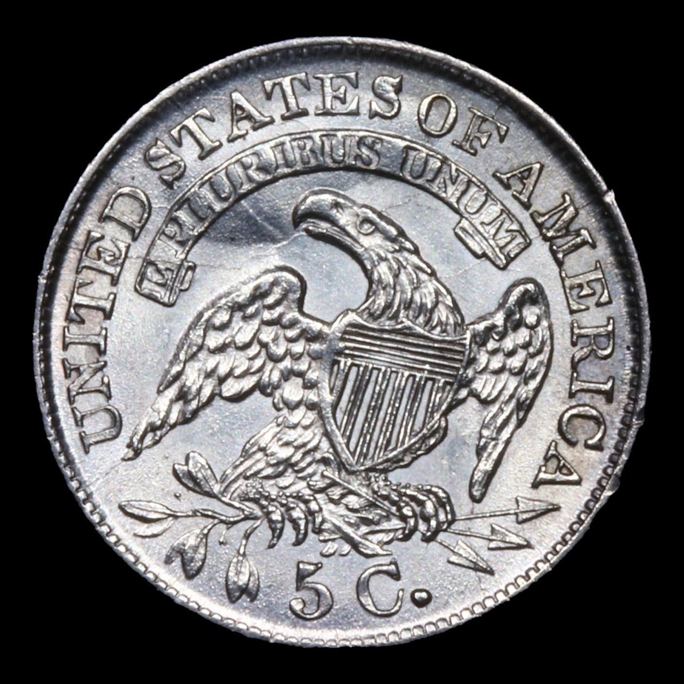 ***Auction Highlight*** 1833 Capped Bust Half Dime 1/2 10c Graded Choice+ Unc BY USCG (fc)