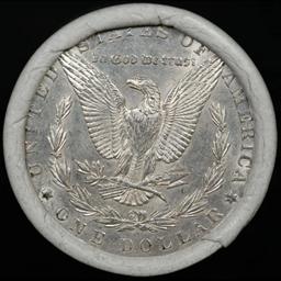 ***Auction Highlight*** Full solid date 1900-P Au/Bu Slider Morgan silver dollar roll, 20 coins (fc)