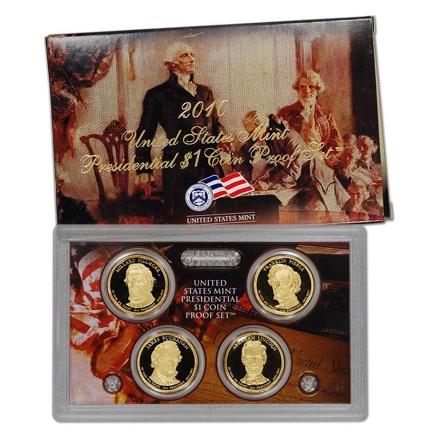 2010 US Mint Presidential $1 Coin Proof Set