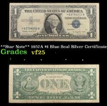 **Star Note** 1957A $1 Blue Seal Silver Certificate Grades vf+