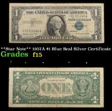 **Star Note** 1957A $1 Blue Seal Silver Certificate Grades f+