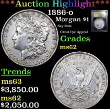 ***Auction Highlight*** 1886-o Morgan Dollar $1 Graded Select Unc BY USCG (fc)