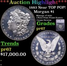 $ Proof ***Auction Highlight*** 1883 Morgan Dollar Near TOP POP! 1 Graded pr67 By SEGS (fc)