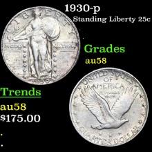 $ 1930-p Standing Liberty Quarter 25c Grades Choice AU/BU Slider