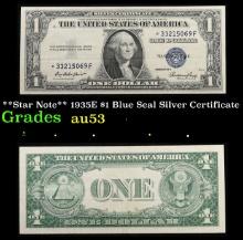 **Star Note** 1935E $1 Blue Seal Silver Certificate Grades Select AU