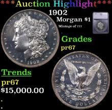 $ Proof ***Auction Highlight*** 1902 Morgan Dollar 1 Graded pr67 BY SEGS (fc)