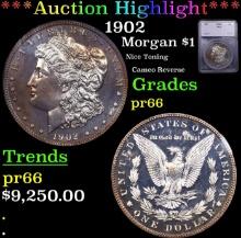 $ Proof ***Auction Highlight*** 1902 Morgan Dollar 1 Graded pr66 BY SEGS (fc)