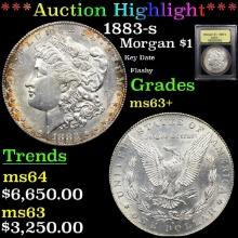 $ ***Auction Highlight*** 1883-s Morgan Dollar 1 Grades Select+ Unc By USCG (fc)