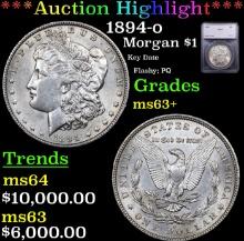 ***Auction Highlight*** 1894-o Morgan Dollar $1 Graded ms63+ By SEGS (fc)
