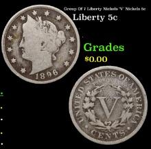 Group Of 7 Liberty Nickels 'V' Nickels 5c
