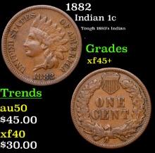 1882 Indian Cent 1c Grades xf+++