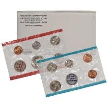 1969 United States Mint Set in Original Government Packaging, 10 Coins Inside