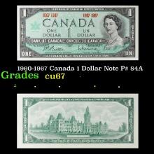 1960-1967 Canada 1 Dollar Note P# 84A Grades Gem++ CU