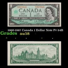 1960-1967 Canada 1 Dollar Note P# 84B Grades Choice AU/BU Slider