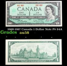 1960-1967 Canada 1 Dollar Note P# 84A Grades Choice AU/BU Slider