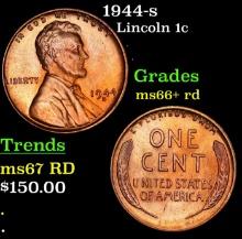 1944-s Lincoln Cent 1c Grades GEM++ RD
